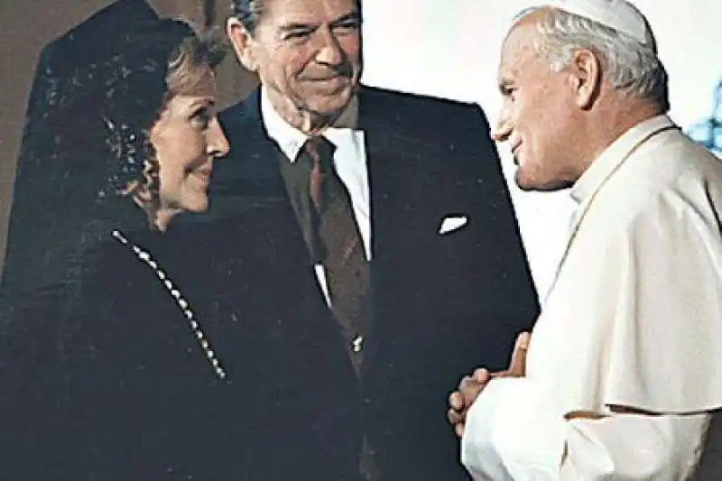 ronald e nancy reagan da giovanni paolo ii