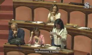 senato, dolores bevilacqua ride mentre parla vincenza aloisio 1