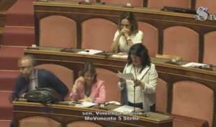 senato, dolores bevilacqua ride mentre parla vincenza aloisio