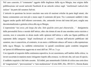 SENTENZA DEL TRIBUNALE DI ROMA SULLE OFFESE A MICHELA MURGIA