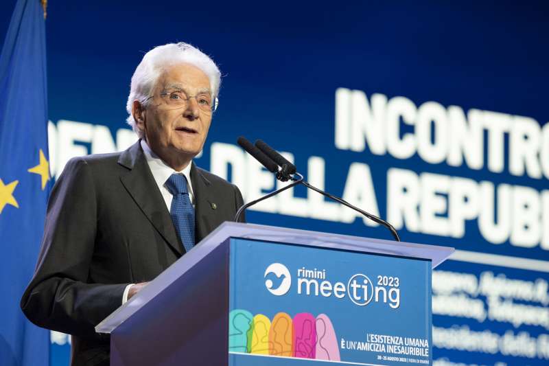 sergio mattarella al meeting di cl 2023