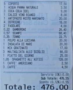 spaghetti all astice a 126 euro lo scontrino del ristorante di siracusa