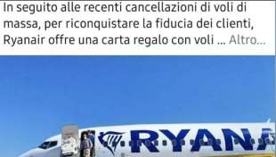 truffa della carta regalo di ryanair 2