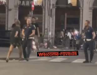 uomo minaccia vigili a roma 5