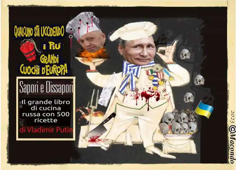 VLADIMIR PUTIN SI CUCINA PRIGOZHIN – POSTER BY MACONDO