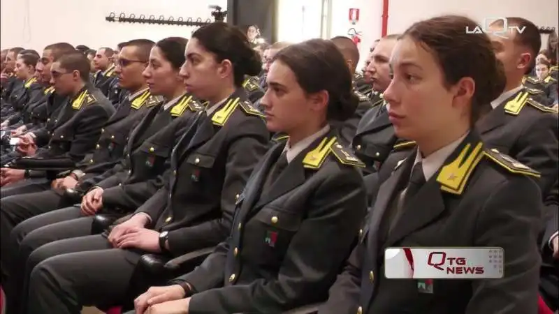 Allievi della scuola della Guardia di Finanza, L'Aquila 