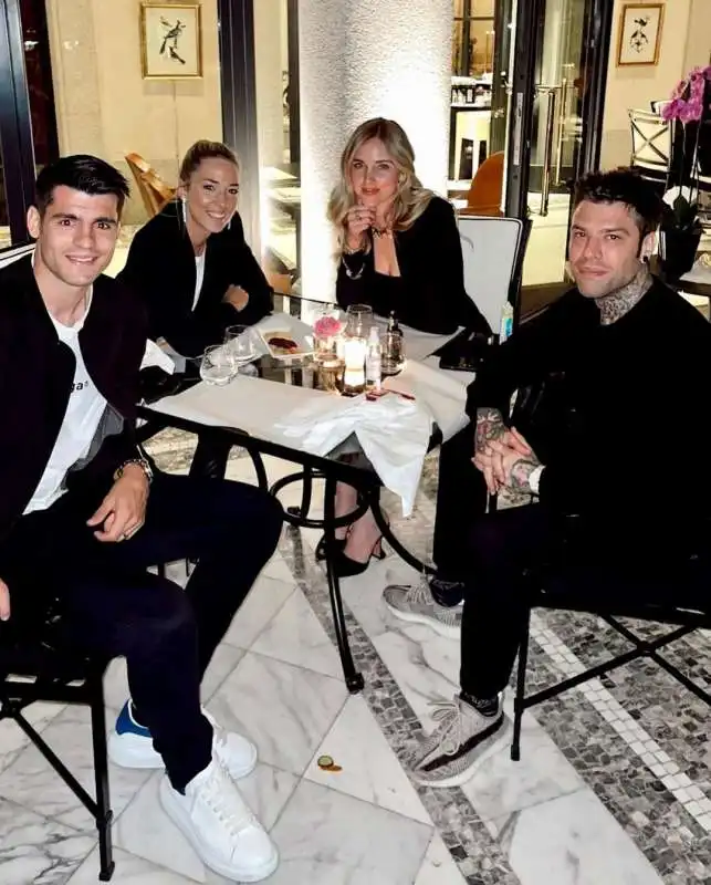 ALVARO MORATA - ALICE CAMPELLO - CHIARA FERRAGNI - FEDEZ 