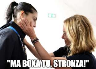 angela carini giorgia meloni - meme