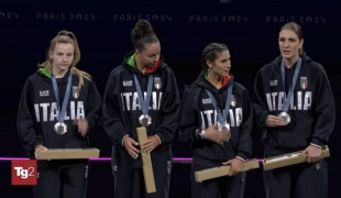 Arianna Errigo, Alice Volpi, Martina Favaretto e Francesca Palumbo fioretto femminile a squadre