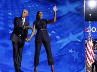 barack e michelle obama convention nazionale democratica di chicago