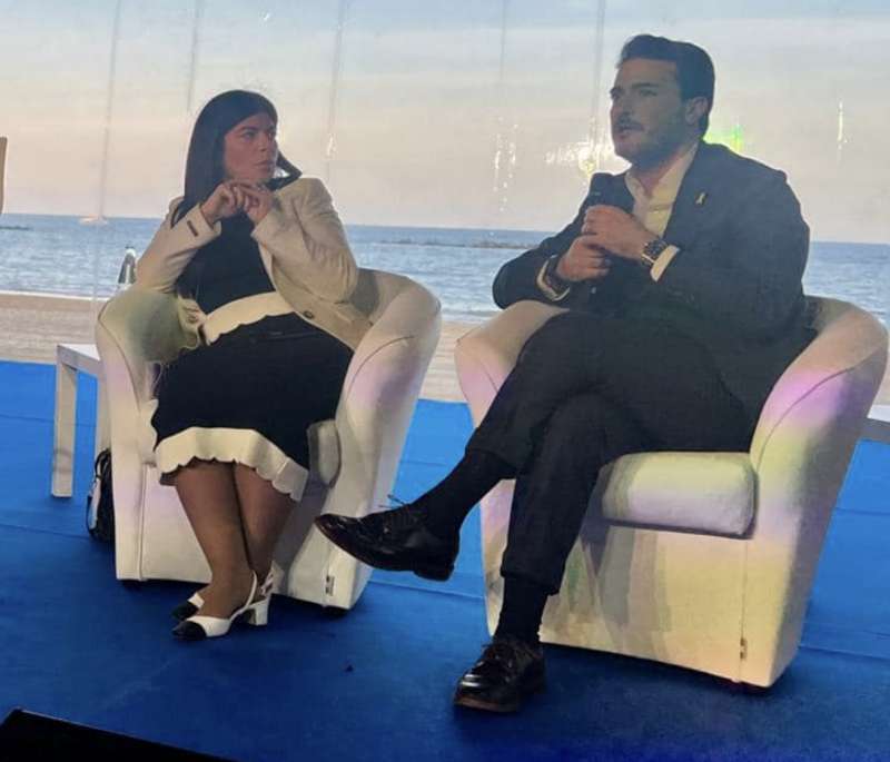 CHIARA COLOSIMO CON ANTONINO MONTELEONE ALLA CONVENTION PROGRAMMATICA DI FRATELLI D ITALIA A PESCARA