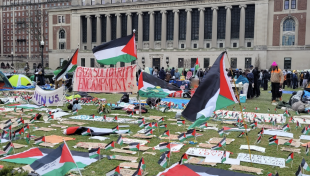 COLUMBIA UNIVERSITY DI NEW YORK - MANIFESTAZIONI PRO PALESTINA