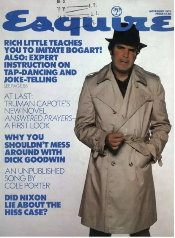 Copertina di Esquire del novembre 1975 con anticipazione del racconto di Capote