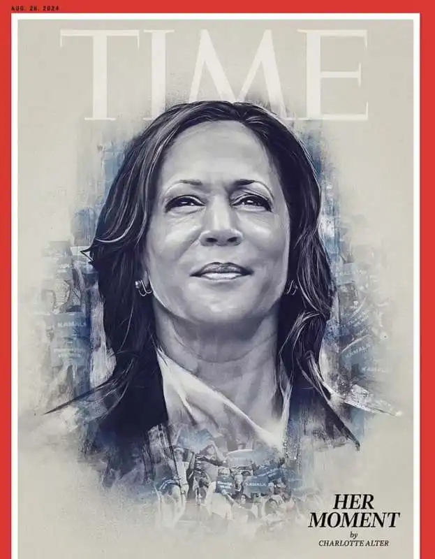 COPERTINA DI TIME CON KAMALA HARRIS