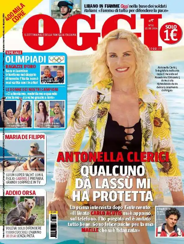 copertina oggi del 15 agosto 2024