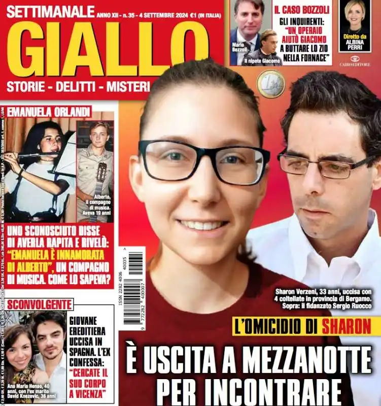 copertina settimanale giallo 4 settembre 2024