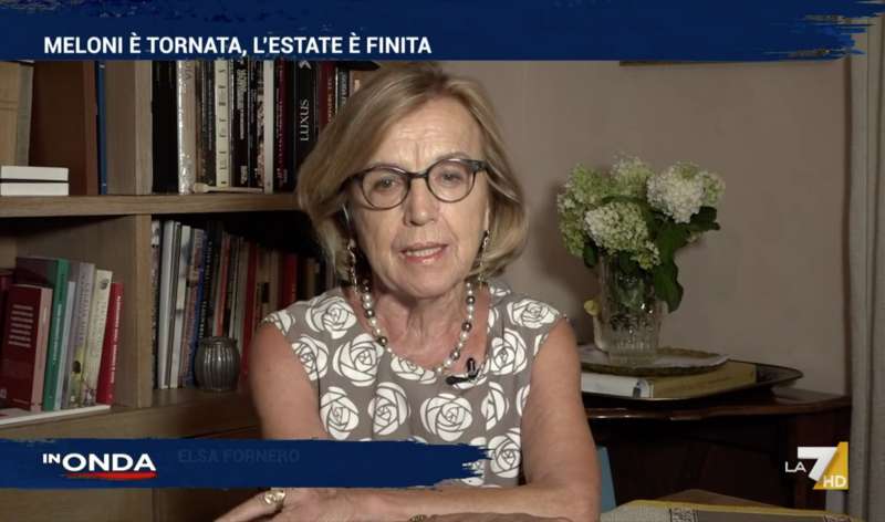 elsa fornero contro matteo salvini - in onda