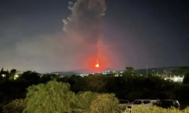 eruzione etna di ferragosto 1