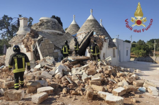 esplosione in un trullo a cisternino