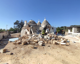 ESPLOSIONE IN UN TRULLO A CISTERNINO