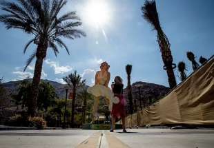 forever marilyn la statua di marilyn monroe a palm springs