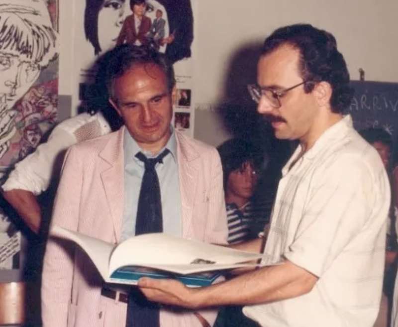 francois truffaut con claudio gubitosi al foni