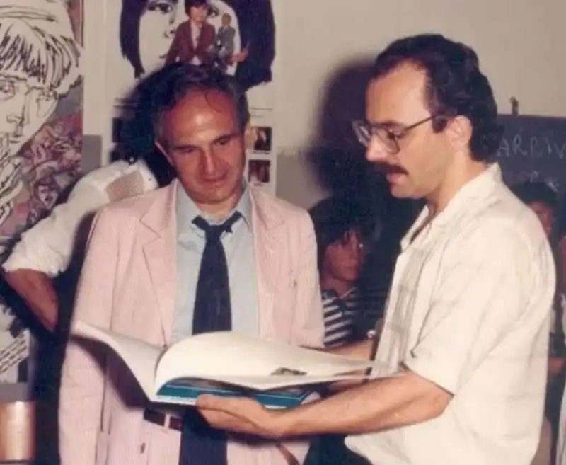 francois truffaut con claudio gubitosi  al foni 