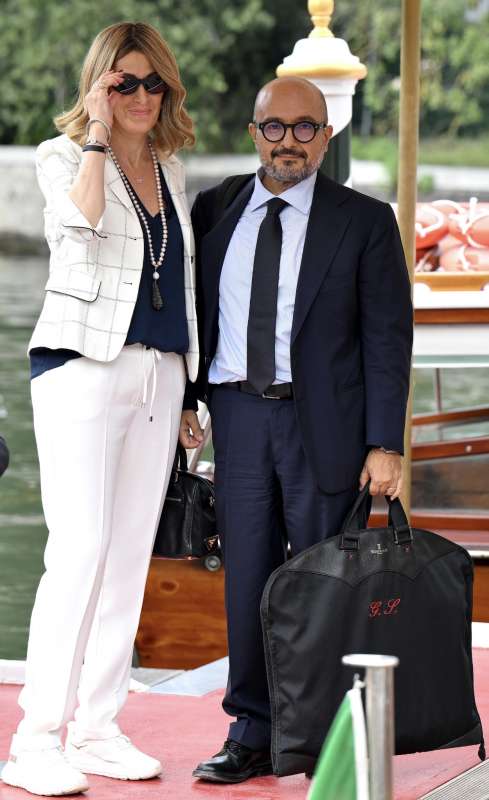 GENNARO SANGIULIANO CON FEDERICA CORSINI A VENEZIA - 28 AGOSTO 2024