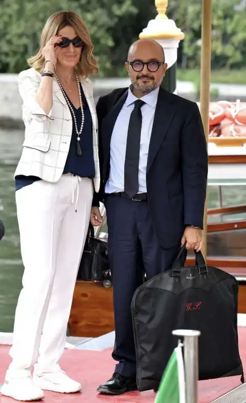 GENNARO SANGIULIANO CON FEDERICA CORSINI A VENEZIA  - 28 AGOSTO 2024