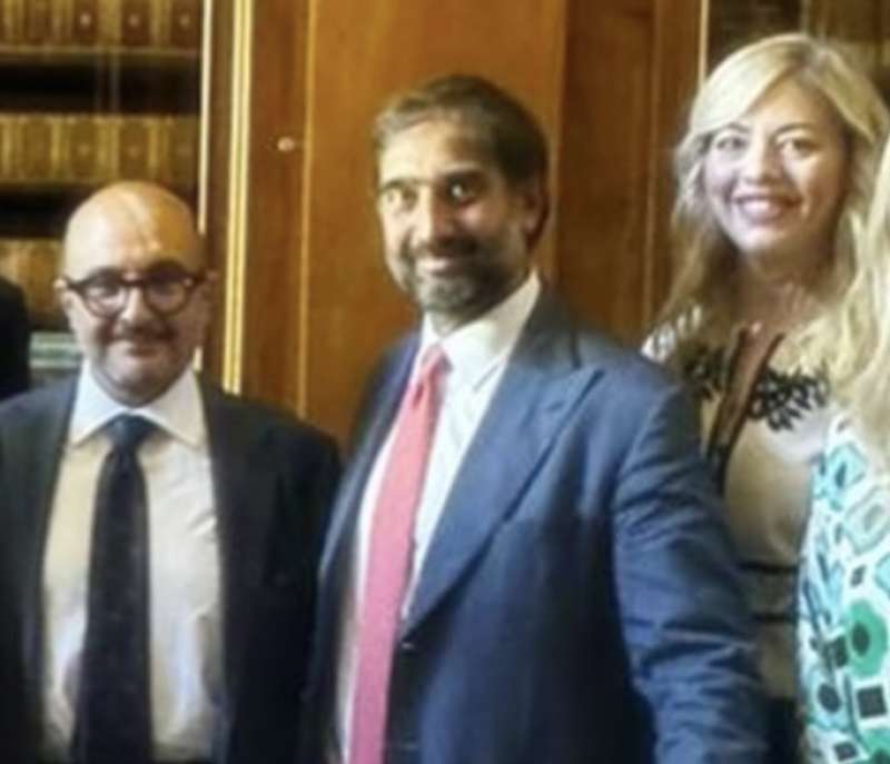 gennaro sangiuliano con girolamo la russa e maria rosaria boccia alla pinacoteca di brera 3