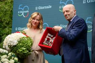 GIORGIA MELONI E ALESSANDRO SALLUSTI ALLA FESTA PER I 50 ANNI DEL GIORNALE