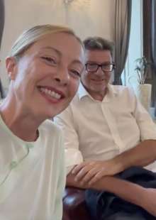 giorgia meloni e giancarlo giorgetti 2