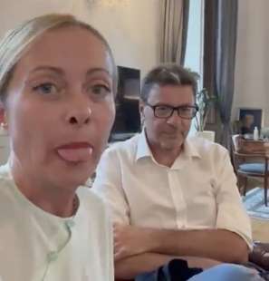 giorgia meloni e giancarlo giorgetti 3