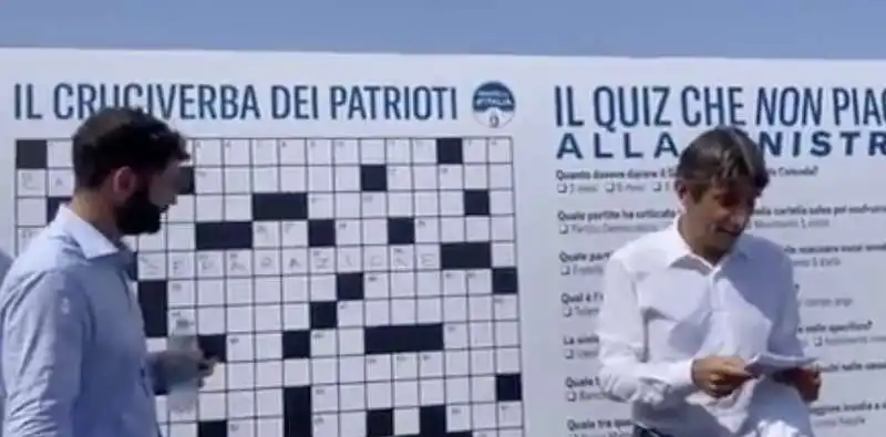 giovanni donzelli presenta il cruciverba dei patrioti   2