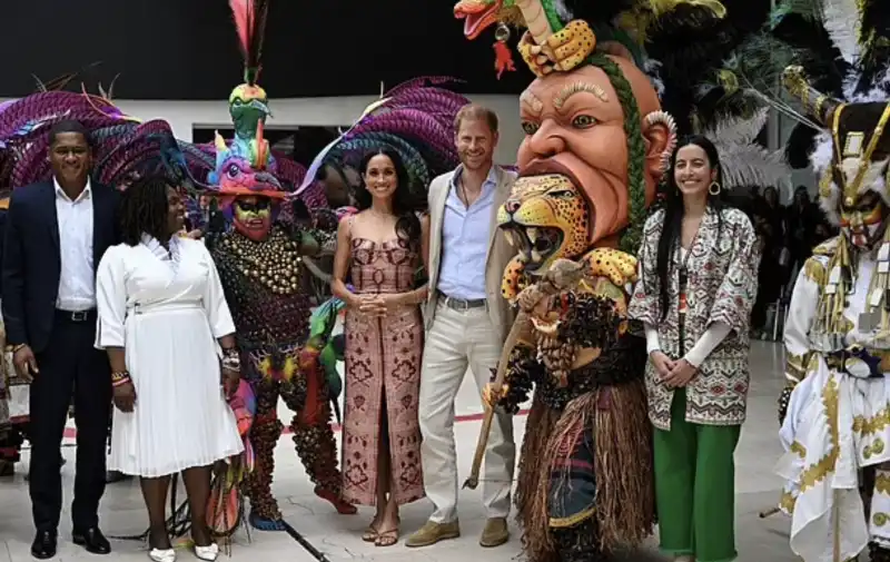 harry e meghan in colombia 1