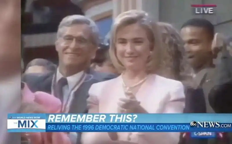 HILLARY CLINTON E LA MACARENA ALLA CONVENTION DEMOCRATICA 1996 