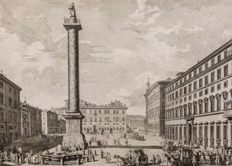 illustrazione della colonna di marco aurelio