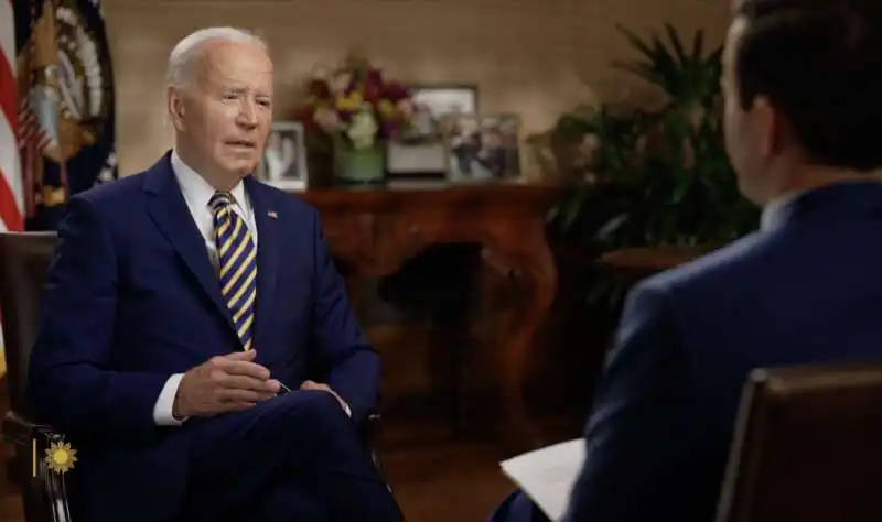 joe biden intervistato dalla cbs  