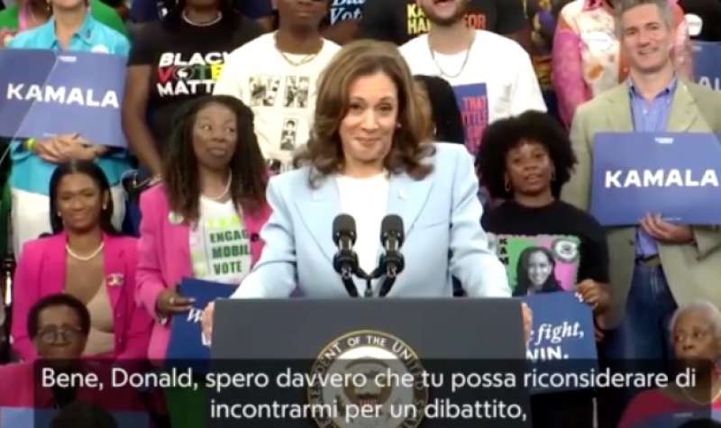 KAMALA HARRIS AL COMIZIO DI ATLANTA IN GEORGIA