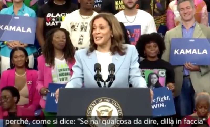 KAMALA HARRIS AL COMIZIO DI ATLANTA IN GEORGIA