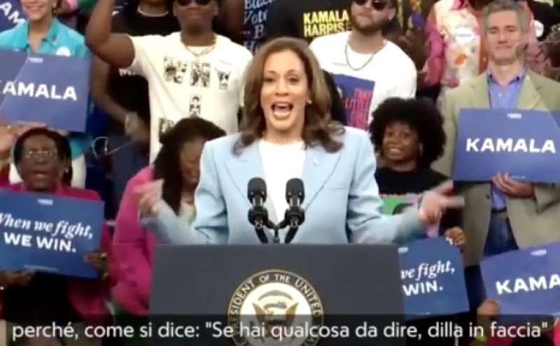 KAMALA HARRIS AL COMIZIO DI ATLANTA IN GEORGIA