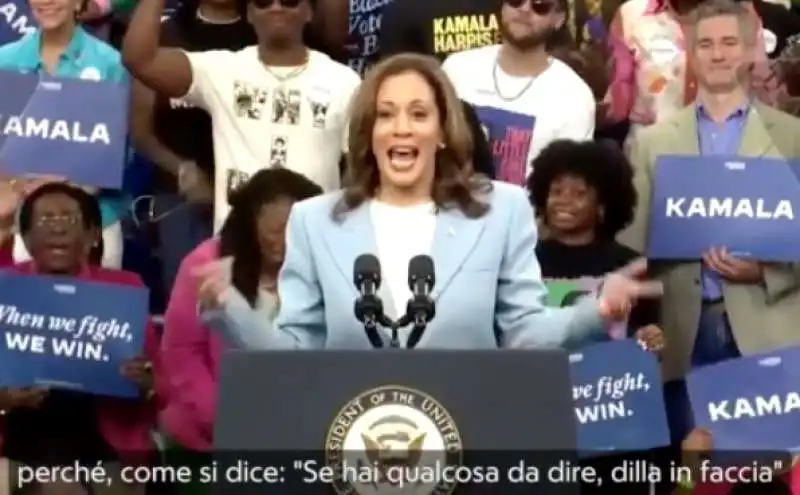  KAMALA HARRIS AL COMIZIO DI ATLANTA IN GEORGIA 