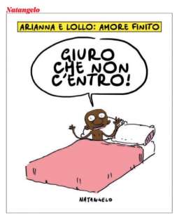 LA SEPARAZIONE TRA ARIANNA MELONI E FRANCESCO LOLLOBRIGIDA - VIGNETTA BY NATANGELO