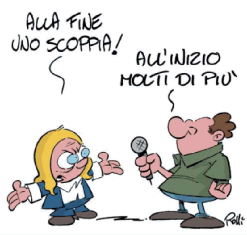 LA STRAGE DI BOLOGNA SECONDO GIORGIA MELONI - VIGNETTA BY ROLLI - IL GIORNALONE - LA STAMPA