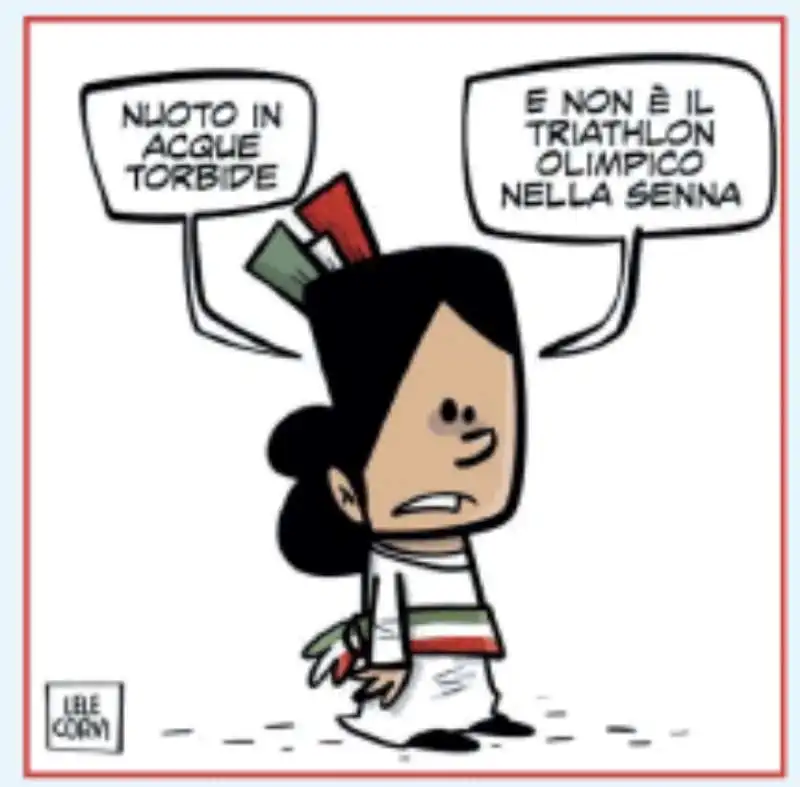 LE POLEMICHE OLIMPICHE DELL ITALIA - VIGNETTA BY LELE CORVI - IL GIORNALONE - LA STAMPA 