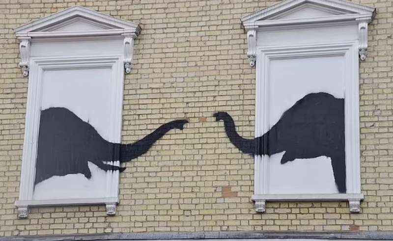 lo zoo di banksy per le strade di londra 8