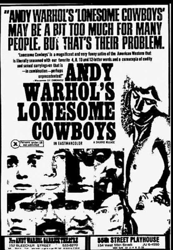 lonesome cowboys by andy warhol