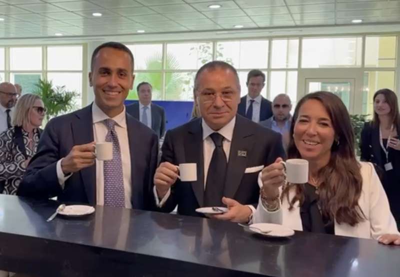 luigi di maio, kamel ghribi e licia ronzulli in iraq