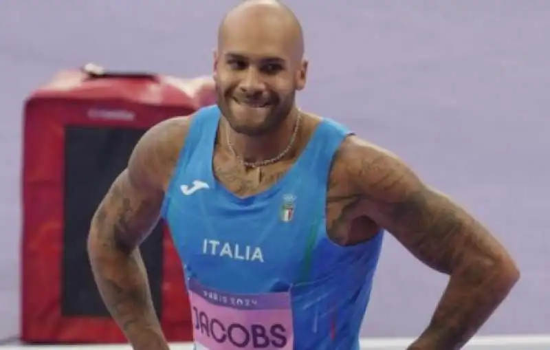 marcell jacobs nella finale dei 100 metri 3