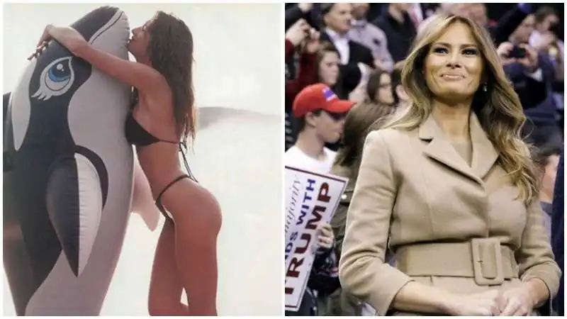 melania trump ieri e oggi